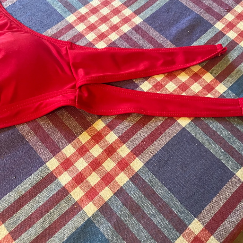 Red Triangle Bikini Top - Picture 4 of 9